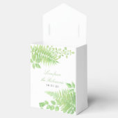 Waterverf Greenery Foliage Weddenschap Hartelijk d Bedankdoosjes (Geopend)