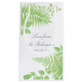 Waterverf Greenery Foliage Weddenschap Hartelijk d Klein Cadeauzakje