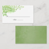 Waterverf Greenery Foliage Wedding Plaatskaartje (Voorkant / Achterkant)