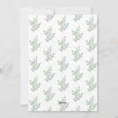 Waterverf Greenery Foto met kerstfeestdag Feestdagenkaart (Achterkant)