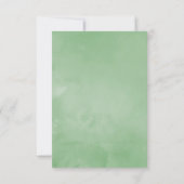 Waterverf Greenery Geometric Bat Mitzvah RSVP Kaartje (Achterkant)