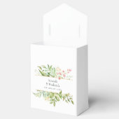 Waterverf Greenery Geometric Crystal Wedding Bedankdoosjes (Geopend)