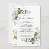 Waterverf Greenery Glass Sage Green Shower Kaart (Voorkant)