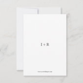 Waterverf Greenery Gold Leaves Wedding RSVP-kaart RSVP Kaartje (Achterkant)