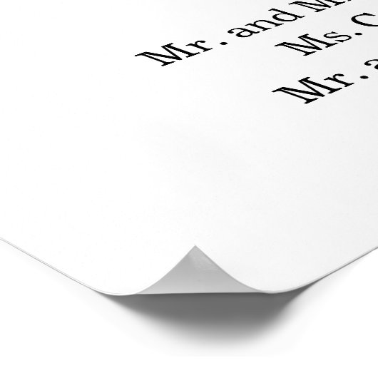 Waterverf Greenery Gold Wedding Seating Chart Poster (Hoek)