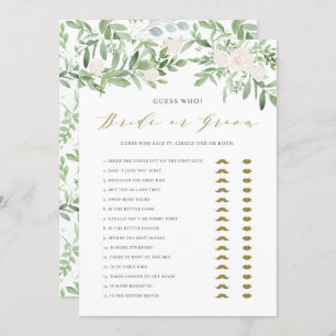 Waterverf Greenery Hij zei dat ze spel Kaart zei