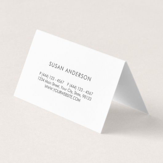 Waterverf Greenery Houseplant Nursery  Visitekaartje (Achterkant)