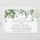 Waterverf Greenery Ivy Ferns Sage Green Luncheon Kaart (Voorkant)