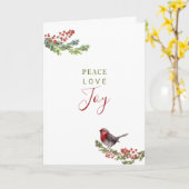 Waterverf Greenery kerstfeestkaartje Kaart (Gele Bloem)