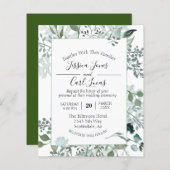 Waterverf Greenery laat botanisch Lijst (Voorkant / Achterkant)