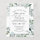 Waterverf Greenery laat botanisch Lijst (Voorkant)