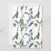 Waterverf Greenery laat de 100e verjaardag van de  Kaart (Achterkant)