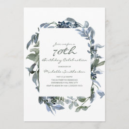 Waterverf Greenery laat de 70ste verjaardag van de Kaart