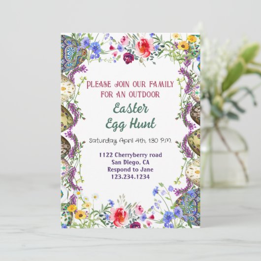 Waterverf Greenery laat de hap van de rooster Kaart (Staand voorkant)