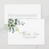 Waterverf Greenery laat een klein beetje bedankt (Voorkant / Achterkant)