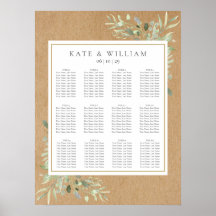 Waterverf Greenery laat een weddenschapskaart acht