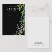 Waterverf Greenery Lavender Earring Display Kaart Visitekaartje (Voorkant / Achterkant)