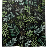 Waterverf Greenery Leaves Douchegordijn (Voorkant)