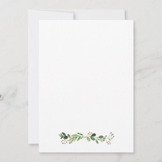 Waterverf Greenery Lemons sparen de Kaart van de D (Achterkant)