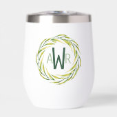 Waterverf Greenery Lijst Monogram ID667 (Voorkant)