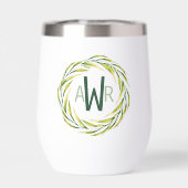 Waterverf Greenery Lijst Monogram ID667 (Achterkant)
