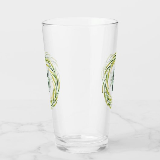 Waterverf Greenery Lijst Monogram ID667 Glas (Rechts)
