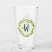 Waterverf Greenery Lijst Monogram ID667 Glas (Voorkant)