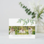 Waterverf Greenery Modern 3 Briefkaart (Staand voorkant)