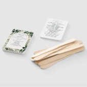 Waterverf Greenery Modern ouderwets huwelijk Handwaaier (Niet-gemonteerd)