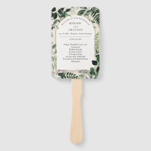 Waterverf Greenery Modern ouderwets huwelijk