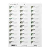 Waterverf Greenery Modern Return Address Label (Full Sheet)