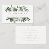 Waterverf Greenery Modern Visitekaartje (Voorkant / Achterkant)