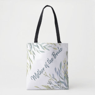 Waterverf Greenery Moeder van de Bride Tote Bag