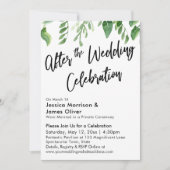 Waterverf Greenery na de bruiloft Kaart (Voorkant)