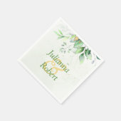 Waterverf greenery napkins servet (Hoek)