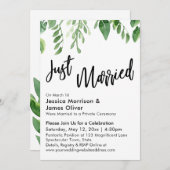 Waterverf Greenery net gehuwde feestdag Kaart (Voorkant / Achterkant)