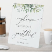 Waterverf Greenery Onderteken onze gids Reclamebord Met Voetstuk (Insitu)