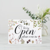 Waterverf Greenery Open Closed Herfst Naherfst Sig (Staand voorkant)