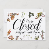 Waterverf Greenery Open Closed Herfst Naherfst Sig (Achterkant)