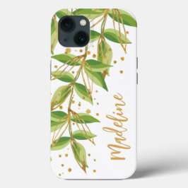 Waterverf Greenery Personalized Case-Mate iPhone Case