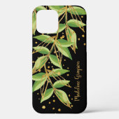 Waterverf Greenery Personalized Case-Mate iPhone Case (Achterkant)