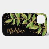 Waterverf Greenery Personalized Hoesje-Mate iPhone Case-Mate iPhone Case (Achterkant (horizontaal))