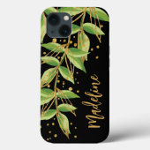 Waterverf Greenery Personalized Hoesje-Mate iPhone Case-Mate iPhone Case (Achterkant)