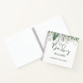 Waterverf Greenery Personalized Memory Baby Book Notitieboek (Binnen)