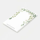 Waterverf Greenery Personalized Post-it® Notes (Schuin)