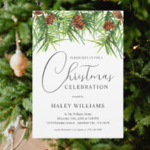 Waterverf Greenery Pine Corporate Christmas Party