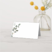 Waterverf Greenery Place Card Plaatskaartje (Voorkant)