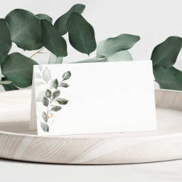 Waterverf Greenery Place Card Plaatskaartje