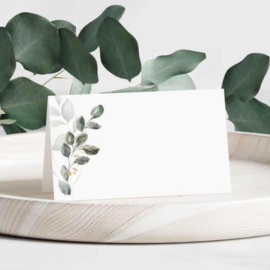 Waterverf Greenery Place Card Plaatskaartje