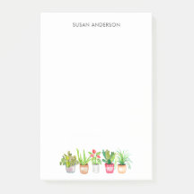 Waterverf Greenery Potted Houseplant  